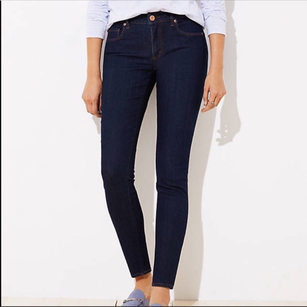 Ann Taylor LOFT Curvy Skinny Ankle Jeans